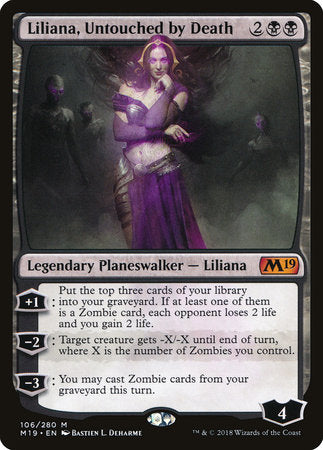 Liliana, Untouched by Death [Core Set 2019] | Rook's Games and More