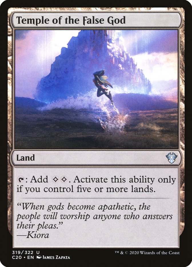 Temple of the False God [Commander 2020] | Rook's Games and More