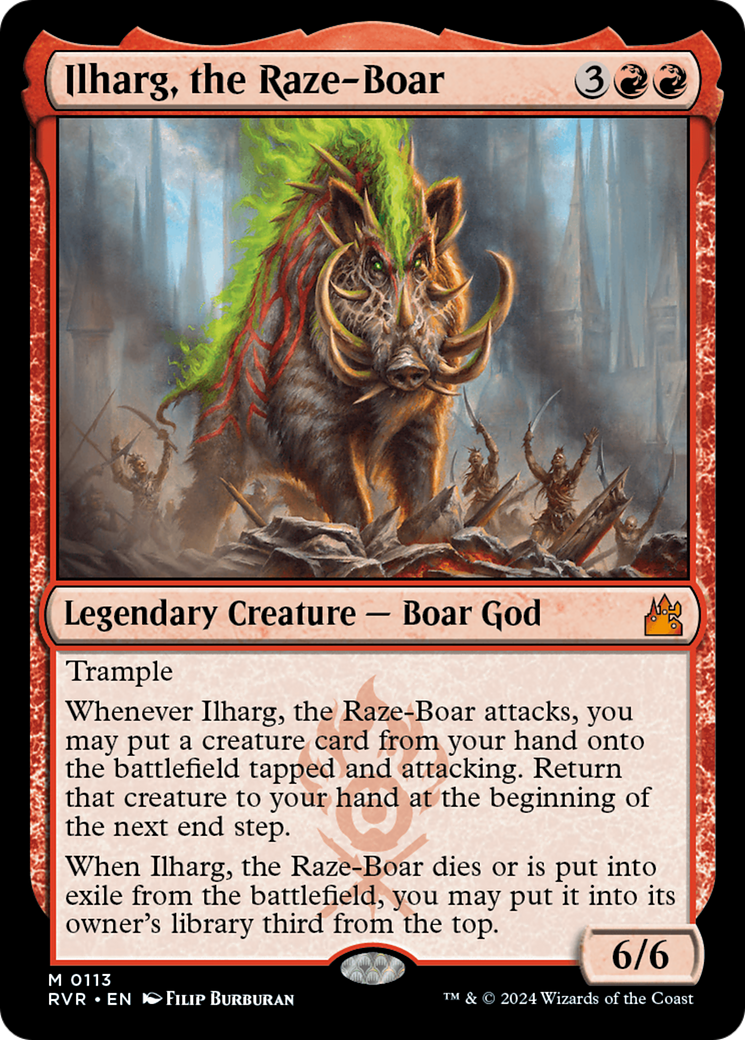 Ilharg, the Raze-Boar [Ravnica Remastered] | Rook's Games and More