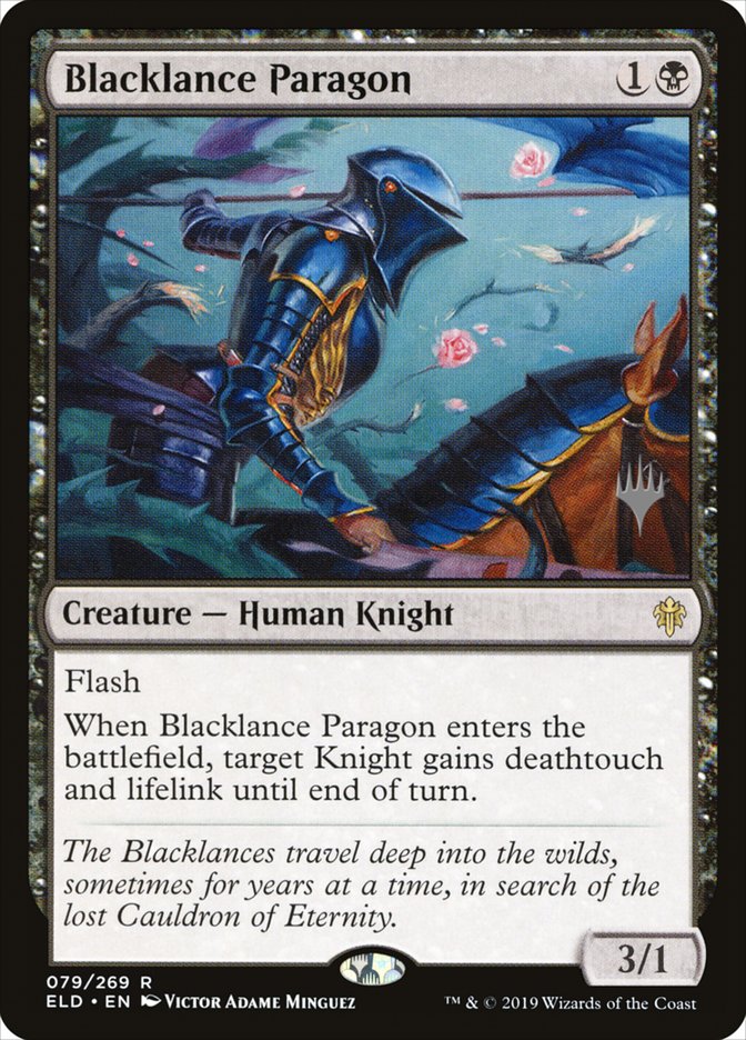 Blacklance Paragon (Promo Pack) [Throne of Eldraine Promos] | Rook's Games and More