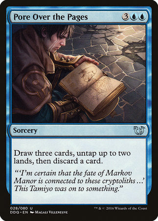 Pore Over the Pages [Duel Decks: Blessed vs. Cursed] | Rook's Games and More