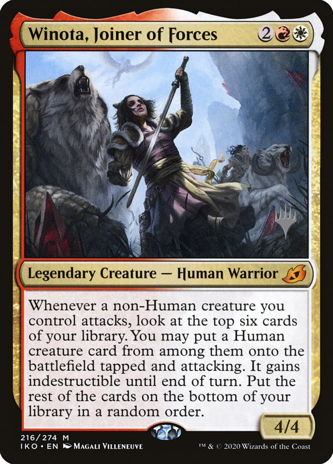 Winota, Joiner of Forces (Promo Pack) [Ikoria: Lair of Behemoths Promos] | Rook's Games and More