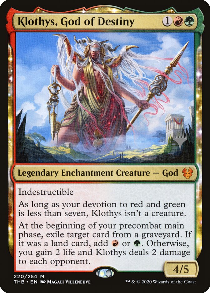 Klothys, God of Destiny (Promo Pack) [Theros Beyond Death Promos] | Rook's Games and More