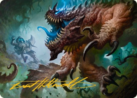 Basilisk Art Card (Gold-Stamped Signature) [Dungeons & Dragons: Adventures in the Forgotten Realms Art Series] | Rook's Games and More