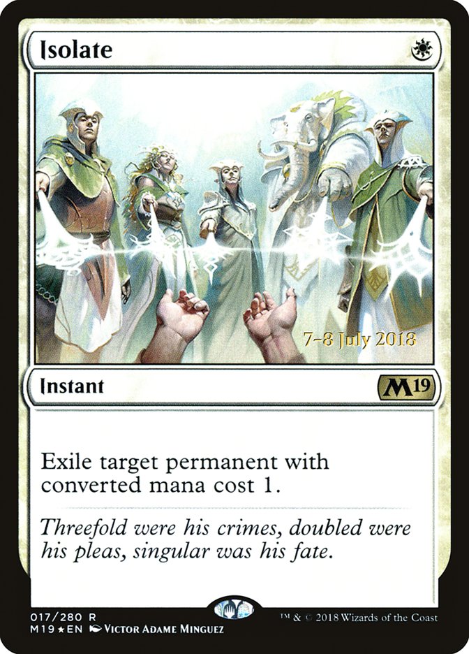 Isolate  [Core Set 2019 Prerelease Promos] | Rook's Games and More