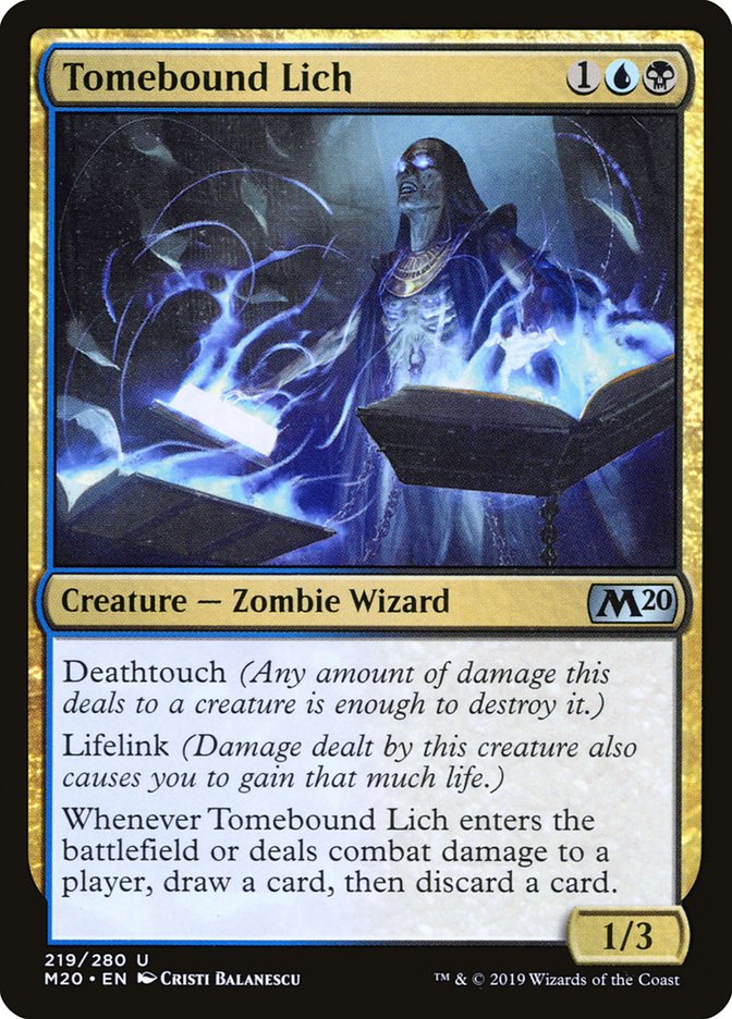 Tomebound Lich [Core Set 2020] | Rook's Games and More