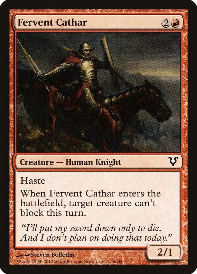 Fervent Cathar [Avacyn Restored] | Rook's Games and More