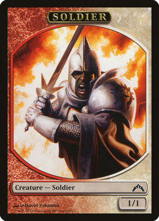 Soldier Token (Red/White) [Gatecrash Tokens] | Rook's Games and More