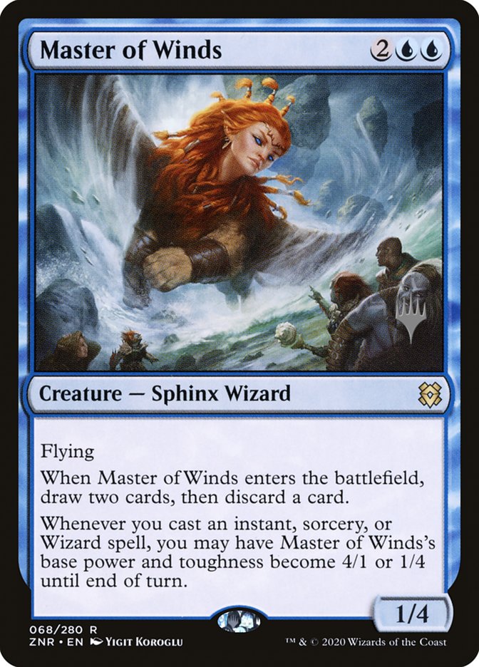Master of Winds (Promo Pack) [Zendikar Rising Promos] | Rook's Games and More