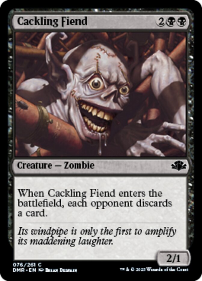 Cackling Fiend [Dominaria Remastered] | Rook's Games and More