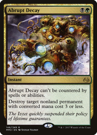 Abrupt Decay [Modern Masters 2017] | Rook's Games and More