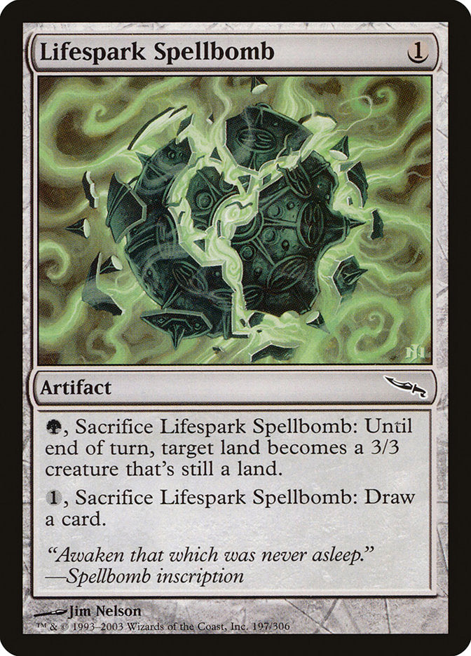 Lifespark Spellbomb [Mirrodin] | Rook's Games and More