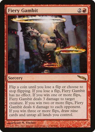 Fiery Gambit [Mirrodin] | Rook's Games and More