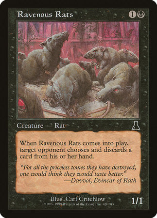 Ravenous Rats [Urza's Destiny] | Rook's Games and More