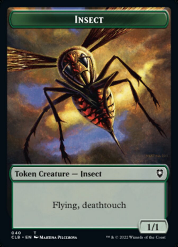 Spider // Insect Double-sided Token [Commander Legends: Battle for Baldur's Gate Tokens] | Rook's Games and More