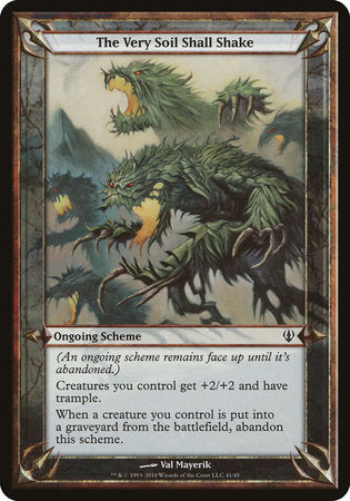 The Very Soil Shall Shake (Archenemy) [Archenemy Schemes] | Rook's Games and More