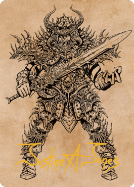 Sarevok, Deathbringer Art Card (Gold-Stamped Signature) [Commander Legends: Battle for Baldur's Gate Art Series] | Rook's Games and More