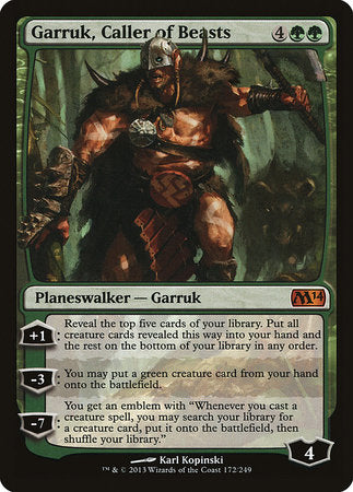Garruk, Caller of Beasts [Magic 2014] | Rook's Games and More