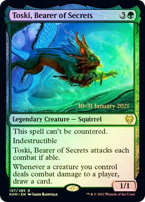 Toski, Bearer of Secrets  [Kaldheim Prerelease Promos] | Rook's Games and More