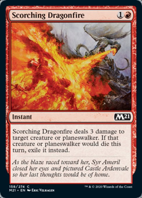 Scorching Dragonfire [Core Set 2021] | Rook's Games and More