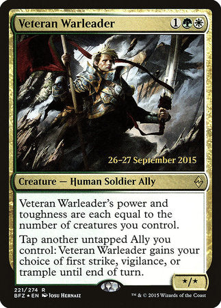 Veteran Warleader [Battle for Zendikar Promos] | Rook's Games and More