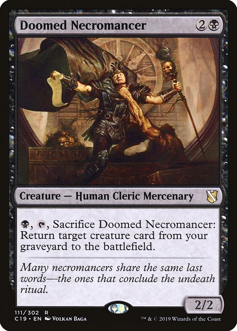 Doomed Necromancer [Commander 2019] | Rook's Games and More