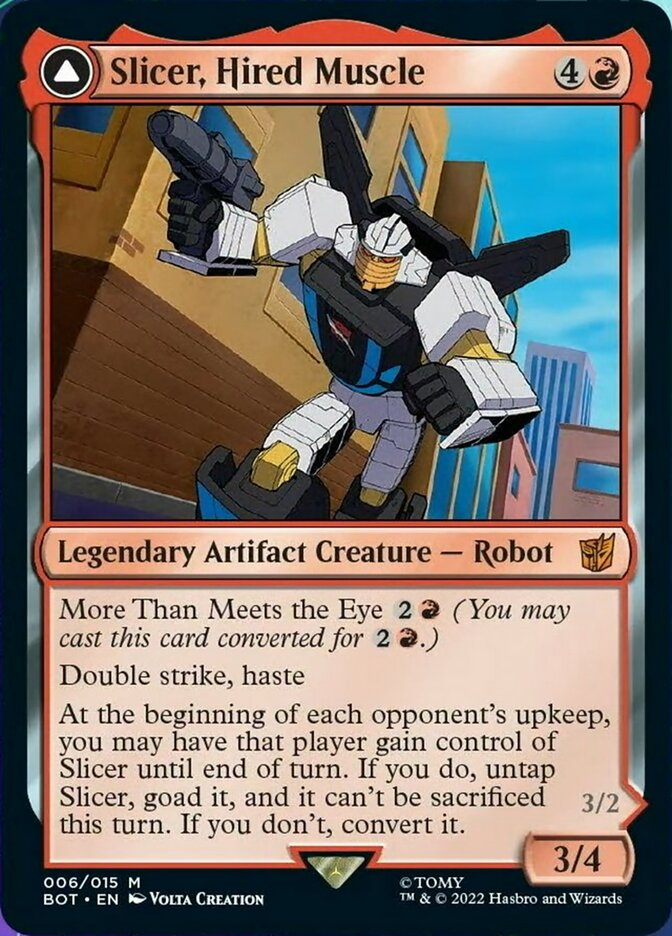 Slicer, Hired Muscle // Slicer, High-Speed Antagonist [Universes Beyond: Transformers] | Rook's Games and More