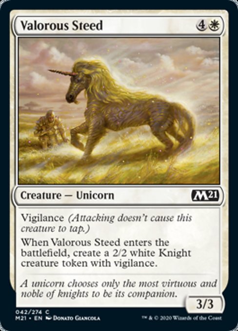 Valorous Steed [Core Set 2021] | Rook's Games and More