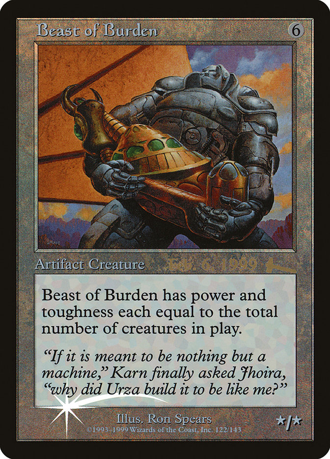 Beast of Burden [Urza's Legacy Promos] | Rook's Games and More