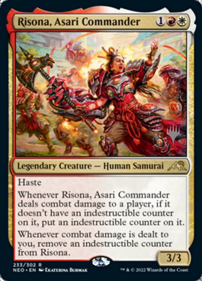 Risona, Asari Commander (Promo Pack) [Kamigawa: Neon Dynasty Promos] | Rook's Games and More