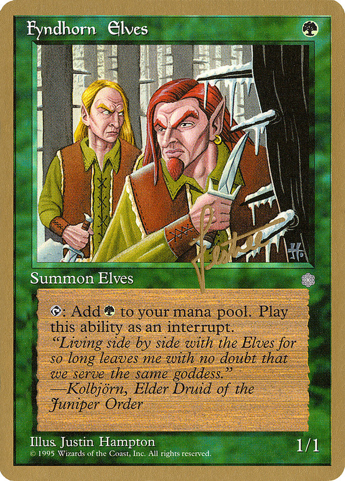 Fyndhorn Elves (Bertrand Lestree) [Pro Tour Collector Set] | Rook's Games and More