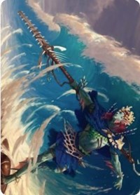 Tazeem Roilmage Art Card [Zendikar Rising Art Series] | Rook's Games and More