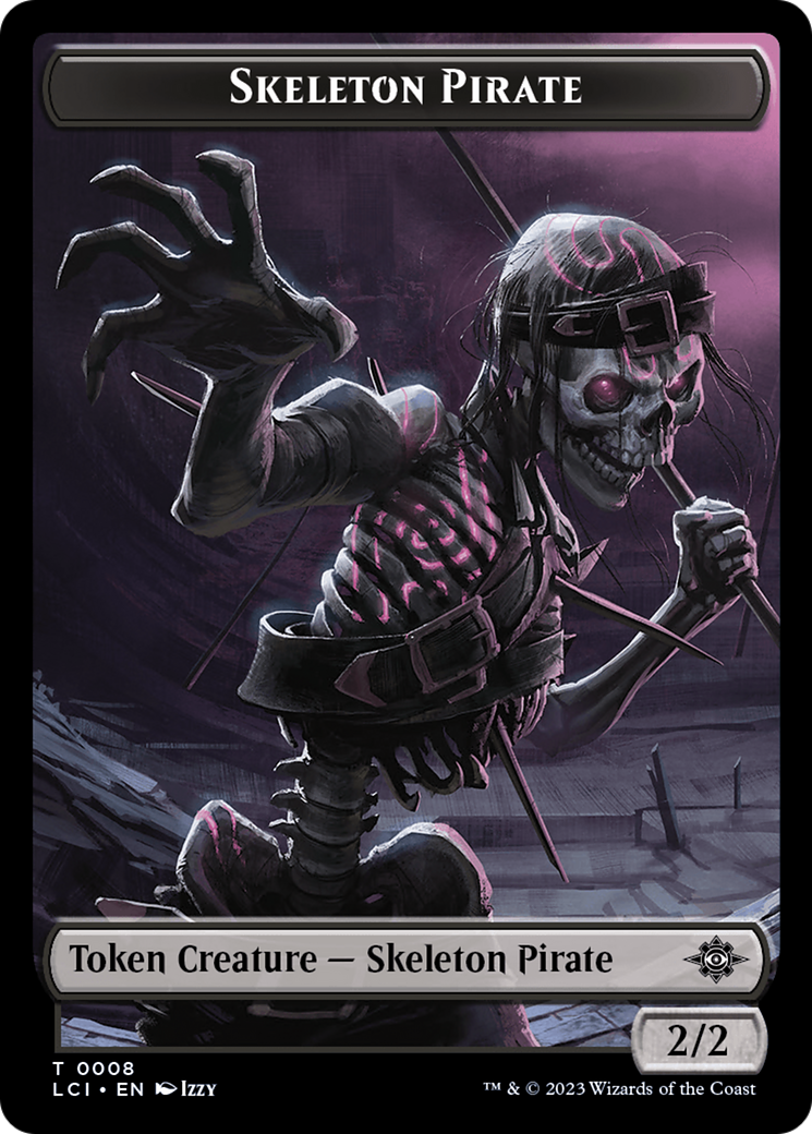 Treasure (0002) // Skeleton Pirate Double-Sided Token [Jurassic World Collection Tokens] | Rook's Games and More