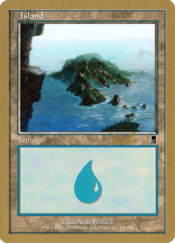 Island (cr335) (Carlos Romao) [World Championship Decks 2002] | Rook's Games and More