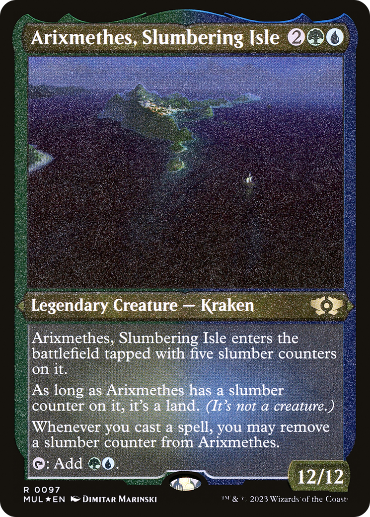 Arixmethes, Slumbering Isle (Foil Etched) [Multiverse Legends] | Rook's Games and More