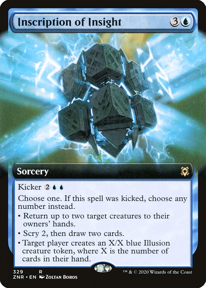 Inscription of Insight (Extended Art) [Zendikar Rising] | Rook's Games and More