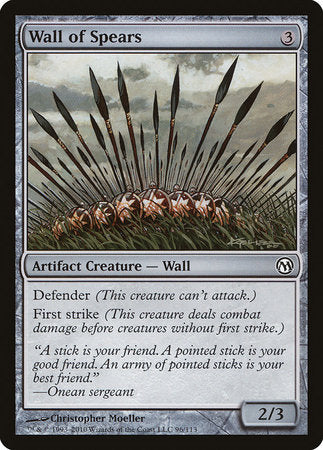 Wall of Spears [Duels of the Planeswalkers] | Rook's Games and More