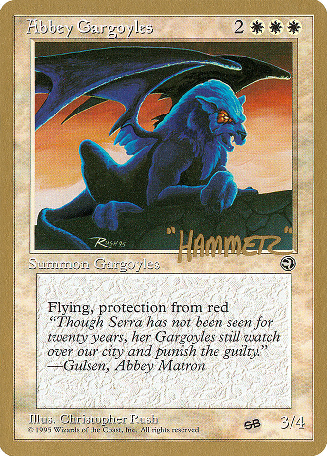 Abbey Gargoyles (Shawn "Hammer" Regnier) (SB) [Pro Tour Collector Set] | Rook's Games and More