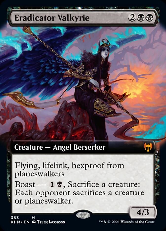 Eradicator Valkyrie (Extended Art) [Kaldheim] | Rook's Games and More