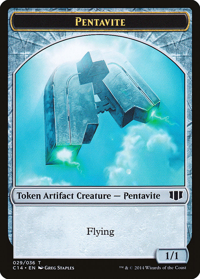 Myr // Pentavite Double-sided Token [Commander 2014 Tokens] | Rook's Games and More