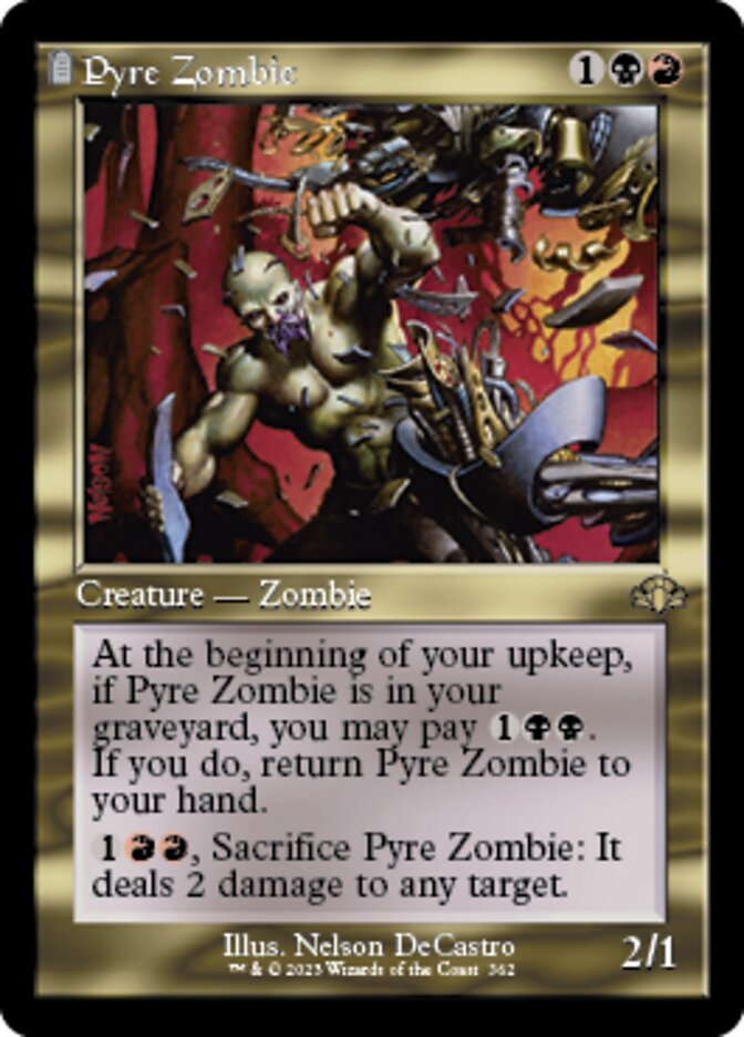 Pyre Zombie (Retro) [Dominaria Remastered] | Rook's Games and More