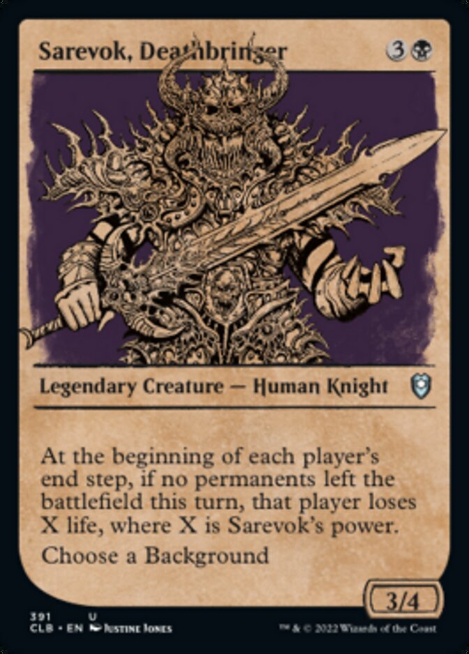 Sarevok, Deathbringer (Showcase) [Commander Legends: Battle for Baldur's Gate] | Rook's Games and More