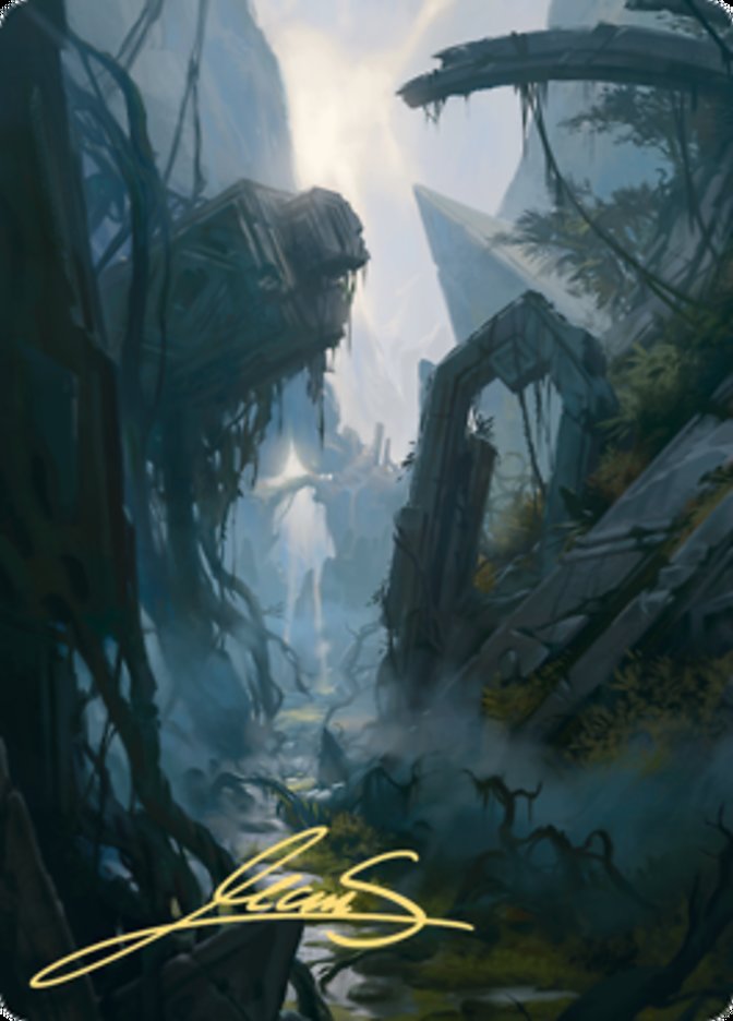 Swamp 2 Art Card (Gold-Stamped Signature) [Zendikar Rising Art Series] | Rook's Games and More