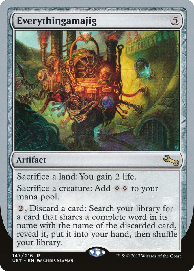 Everythingamajig ("Sacrifice a Land") [Unstable] | Rook's Games and More