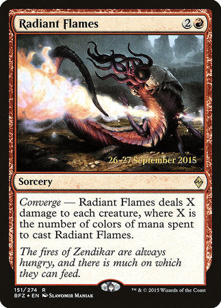 Radiant Flames [Battle for Zendikar Promos] | Rook's Games and More