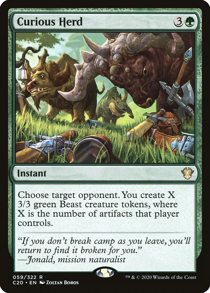 Curious Herd [Commander 2020] | Rook's Games and More