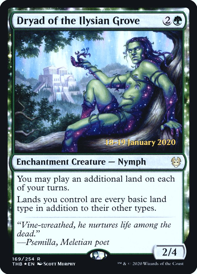 Dryad of the Ilysian Grove [Theros Beyond Death Prerelease Promos] | Rook's Games and More