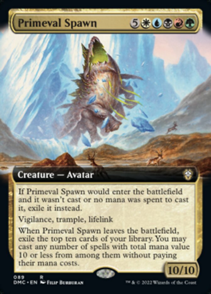 Primeval Spawn (Extended Art) [Dominaria United Commander] | Rook's Games and More