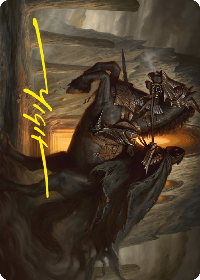 Nazgul Art Card (Gold-Stamped Signature) [The Lord of the Rings: Tales of Middle-earth Art Series] | Rook's Games and More