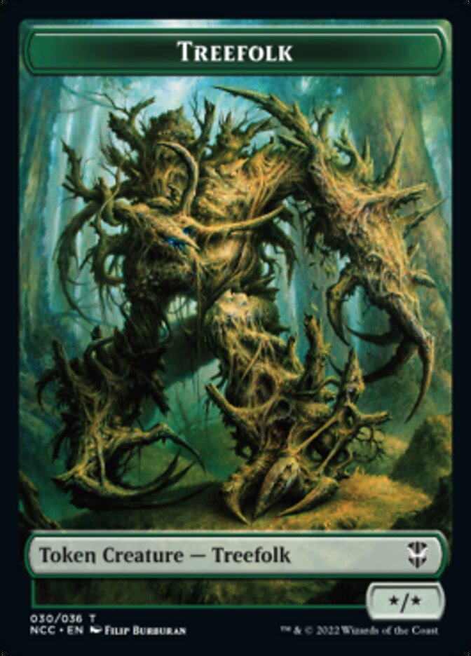 Treefolk // Spider Double-sided Token [Streets of New Capenna Commander Tokens] | Rook's Games and More